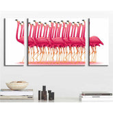 Paint by Numbers Flamingo Ballet 3-Panel (Triptych) -SS-591